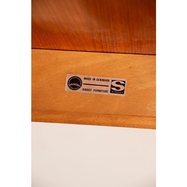 Danish Teak Model 592 Square Extendable Dining Table by Arne Vodder for Sibast, 1960 For Sale - Image 12 of 16