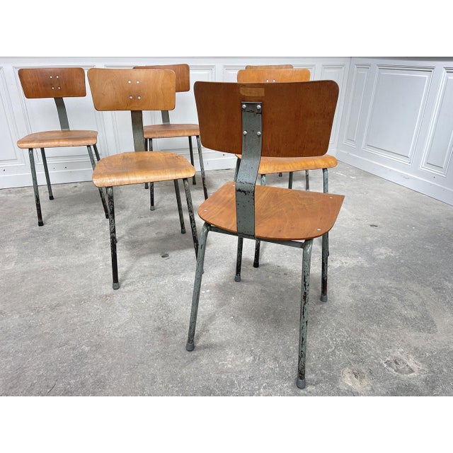 Workshop Chairs, 1950s, Set of 8 For Sale - Image 6 of 9