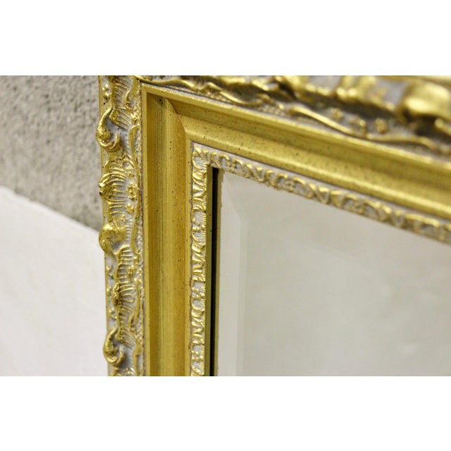 Carolina Mirror Company Gilt Framed Beveled Mirror Chairish