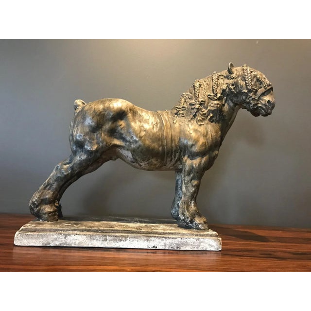 Draft Horse Sculpture by Domien Ingels, 1930s For Sale - Image 9 of 16