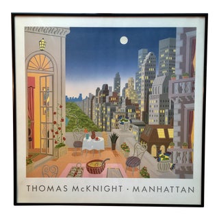 Thomas McKnight "Manhattan" Framed Poster For Sale