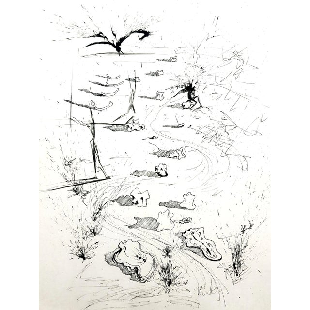 Salvador Dali - The Trenches - Original Etching Dimensions: 38 x 28 cm Edition: 235 1967 Embossed signature On Arches...