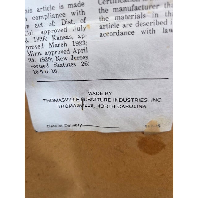 Mid 20th Century Queen Ann Style Ottoman / Footstool by Thomasville For Sale - Image 9 of 12