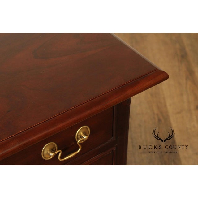 Stickley Chippendale Style Vintage Cherry Nightstand For Sale - Image 12 of 15