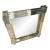Vintage Art Deco-Style Mirrors With Gold and Chrome Layered Frame For Sale