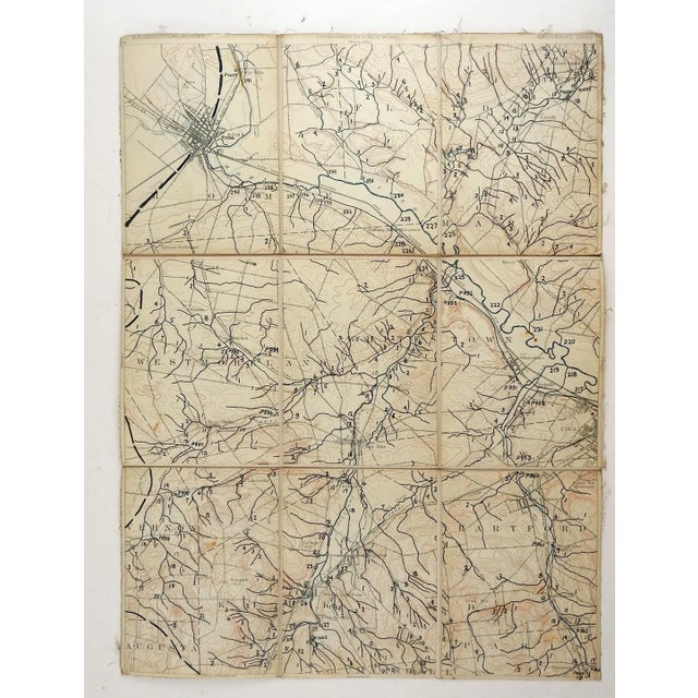 Oriskany, Rome, New York 1895 Us Geological Survey Folding Map For Sale - Image 4 of 5