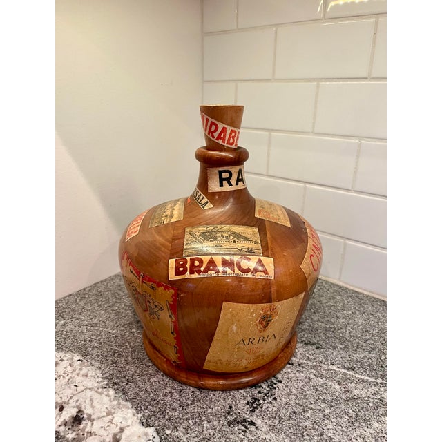 Mid Century Wine Bottle Decanter Poker Chip Caddy For Sale In New York - Image 6 of 12