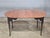 Late 20th Century Tiger Maple Dining Table Black Painted Base 2 Leaves Benchmade For Sale - Image 9 of 17