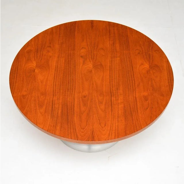 Vintage Teak and Steel Coffee Table, 1960s For Sale - Image 4 of 6
