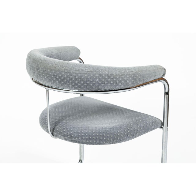 Set of 6 Mid-Century Modern Ss33 Chrome Dining Chairs by Anton Lorenz for Thonet, 1970s For Sale - Image 13 of 18