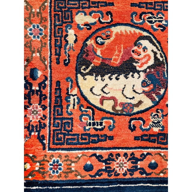 Mid-20th Century Chinese Art Deco Rug 2'3" X 4'7" For Sale - Image 4 of 12