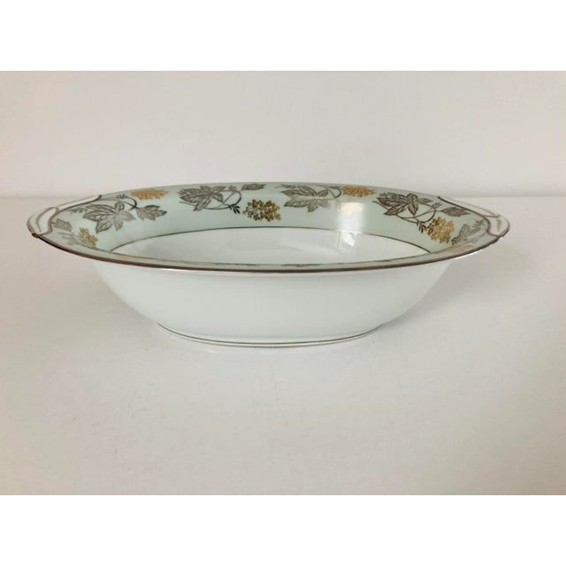 1950s Mid-Century Noritake (5487) Silvine Serving Bowl For Sale - Image 5 of 5