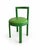 A striking set of four vintage Bruno Rey–style chairs in a vibrant green finish. Their curved backs, clean lines, and...