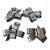 Vintage Monsieur Madame Metal Napkin Rings - Set of 16 For Sale