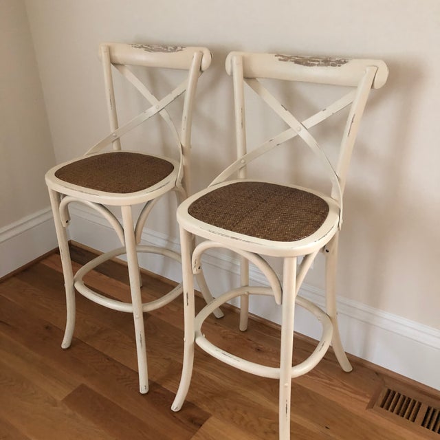 French Style Cadence Counter Stools a Pair Chairish