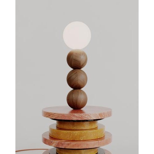 Stacked Silhouette Sun Bedside Table Lamp by Esther Knopfler For Sale - Image 13 of 14