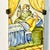 Ceramic Vintage Rustic European Mediterranean Italian Castillo Tin-Glazed Majolica Hand-Painted Tile, Iron Bracket For Sale - Image 7 of 13