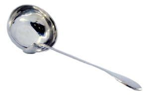 Silver Soup Ladle with Handle