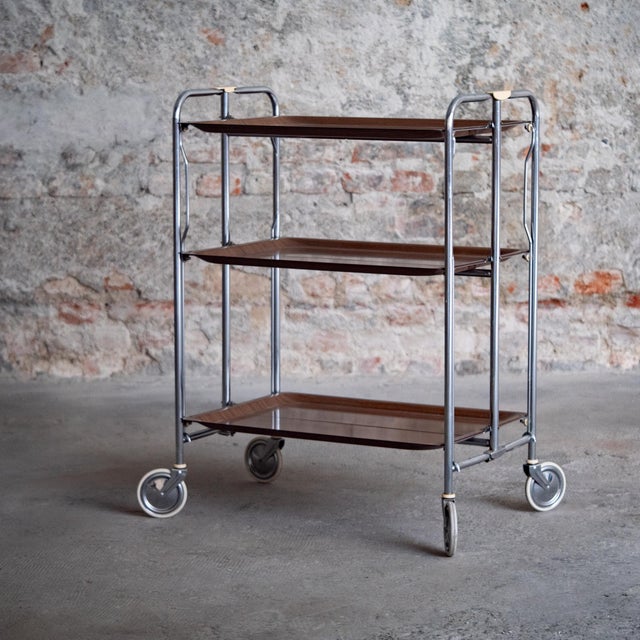 Italian Serving Trolley, 1960s For Sale - Image 15 of 15
