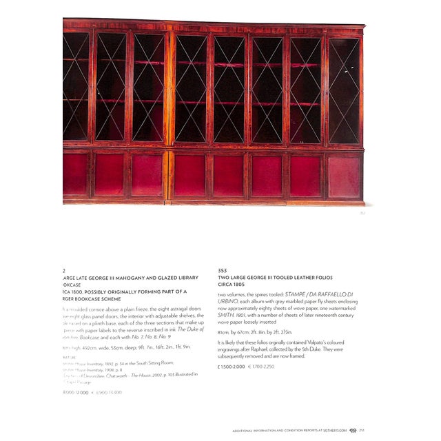 Chatsworth the Attic Sale 2010 Sotheby's Derbyshire For Sale - Image 10 of 12