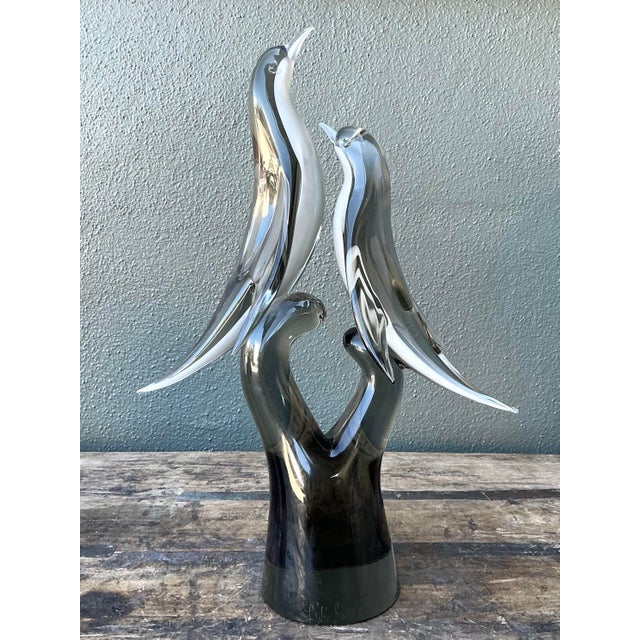 Vintage Italian Murano Seguso Glass Birds For Sale - Image 9 of 12