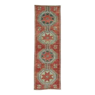 Turkish Anatolian Runner Rug 3'5" x 10'11" For Sale