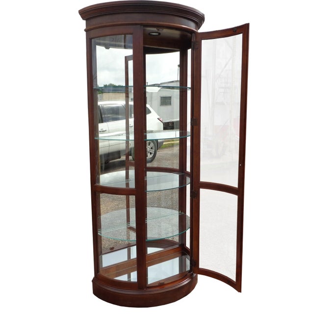 American Pulaski Furniture Corporation Display Cabinet For Sale - Image 3 of 6