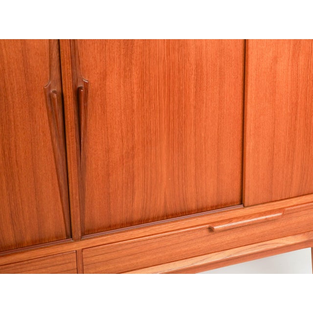 Mid-Century Danish Highboard in Teak by Gunni Omann for Omann Jun, 1960s For Sale - Image 10 of 12