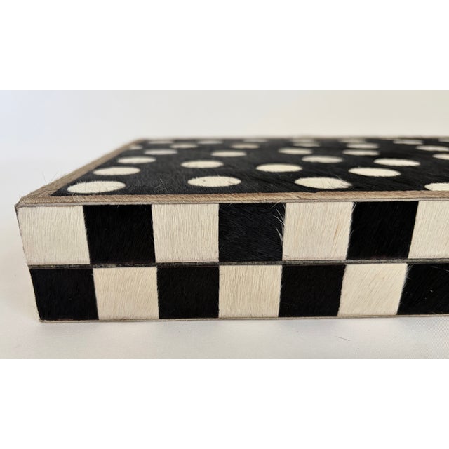 MacKenzie-Childs Cowhide Backgammon Set For Sale - Image 11 of 11
