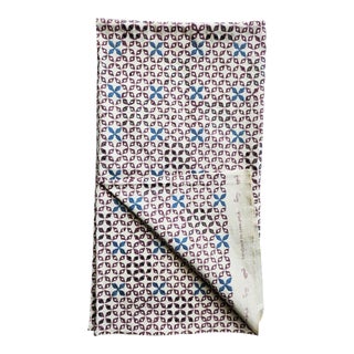 Seemakrish Hand Blocked Textile Remnant, 60" Length For Sale
