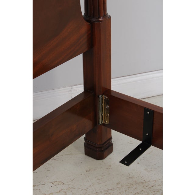 Karges Queen Size Mahogany Canopy Bed For Sale - Image 15 of 17
