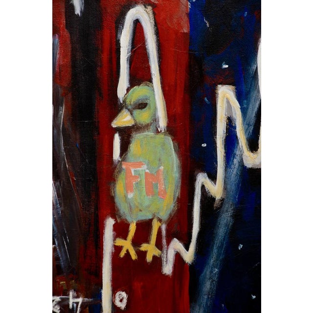 2000 - 2009 Delphine Perlstein, Earth to the Moon, 2006, Oil on Canvas For Sale - Image 5 of 15