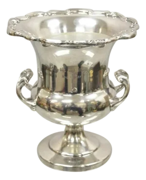 Late 20th Century Fb Rogers Silver Plated Trophy Cup Champagne Wine Chiller Ice Bucket - Engraved
