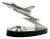 Art Deco Aluminium Desk Plane Miniature, 1930s For Sale