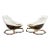 Pair of 1960s Gemini Rocking Pod Chairs by Walter S. Chenery for Lurashell For Sale