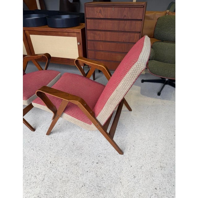 Mid-Century Art Deco Armchairs by František Jirák for Tatra, 1960s, Set of 2 For Sale - Image 13 of 18