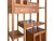 Asian Asian Inspired Asymmetrical Light Brown Shelving Display Cabinet Divider Inspired Asymmetrical Light Brown Shelving Display Cabinet Divider For Sale - Image 11 of 12
