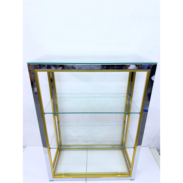 Mid-Century Modern Hollywood Regency Bicolor Shelf by Renato Zevi, 1970s For Sale - Image 3 of 8