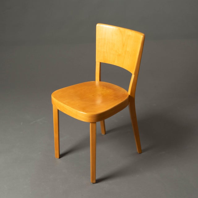 Wood Chairs with Matching Table by Max Ernst Hafeli for Horgen-Glarus, 1920s, Set of 5 For Sale - Image 7 of 18
