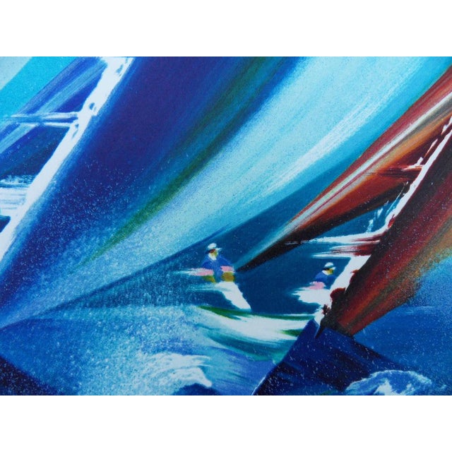Modern Victor Spahn, Course en équipe, Lithograph For Sale - Image 3 of 6