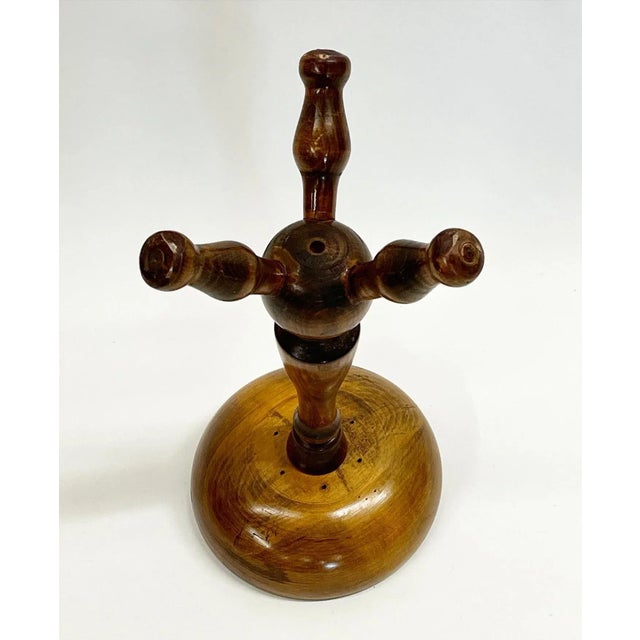 1960s Vintage Hand Turned Wooden Compote Bowl Chairish