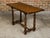 Italian 1800s Walnut Baroque Style Spool Table with H-Form Cross Stretcher For Sale - Image 4 of 12