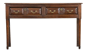 George III English Vernacular Oak Dresser Base, 1800
