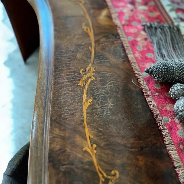 Antique Late 19th Century French Rococo Revival Burl Walnut Buffet For Sale In Los Angeles - Image 6 of 12