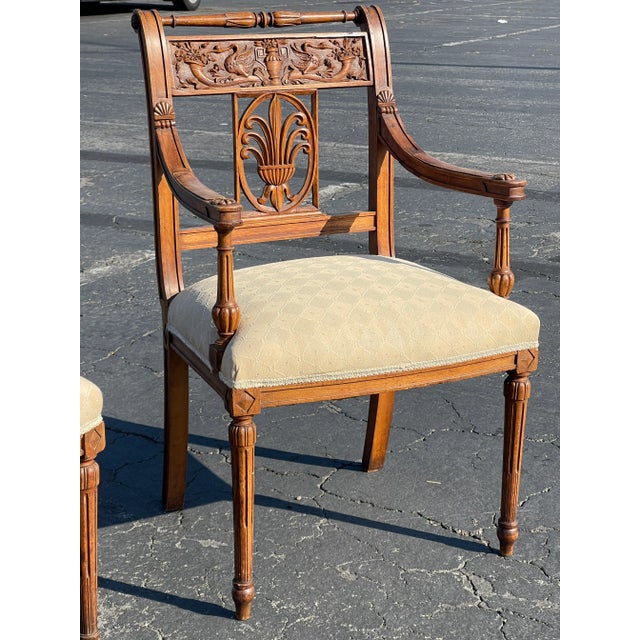 Pair of Antique French Directoire Chairs For Sale - Image 9 of 12