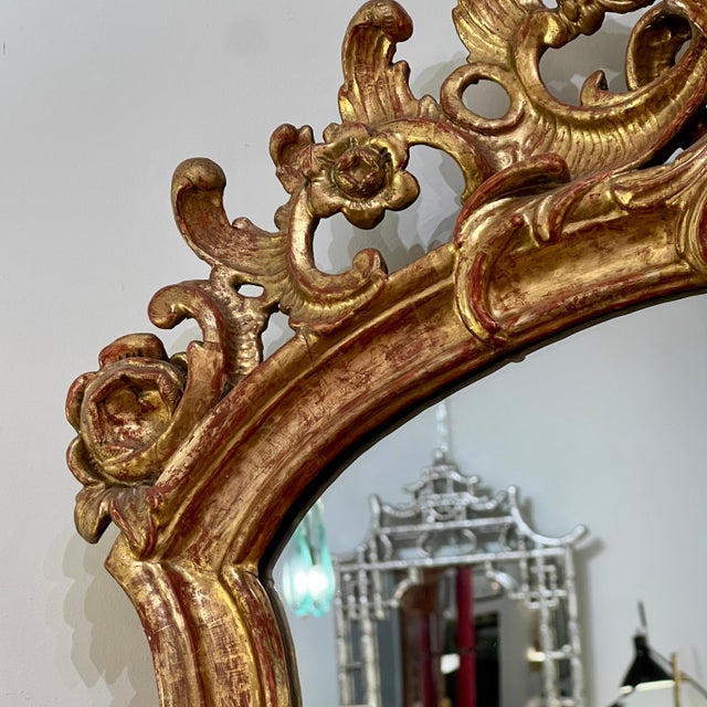 18th Century Fine Pair of Baroque Giltwood Mirrors For Sale - Image 18 of 18