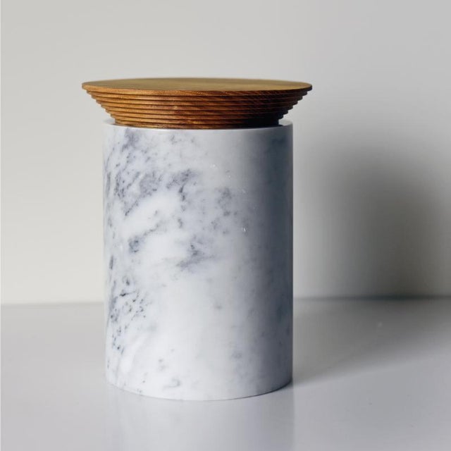 Large White Marble Container by Bettisatti For Sale - Image 4 of 6