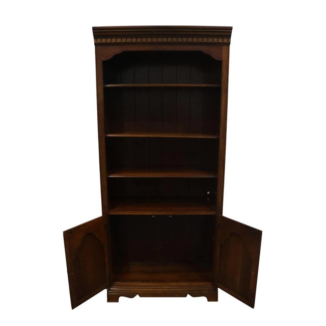Late 20th Century Late 20th Century Hooker Furniture Solid Cherry Traditional Style 34" Bookcase / Wall Unit 76-582 For Sale - Image 5 of 9
