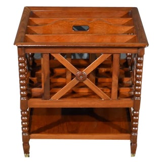 Louis Philippe Magazine Rack in Mahogany For Sale