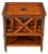 Louis Philippe Magazine Rack in Mahogany For Sale